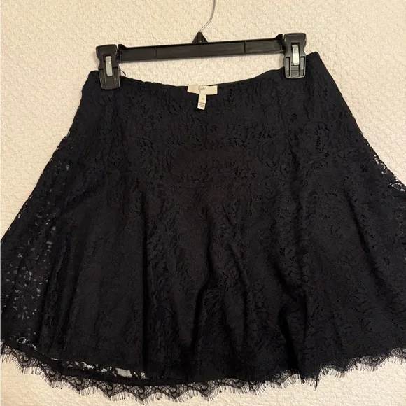 Joie Black Mini Skirt with Lace for Cocktail - Picture 1 of 3